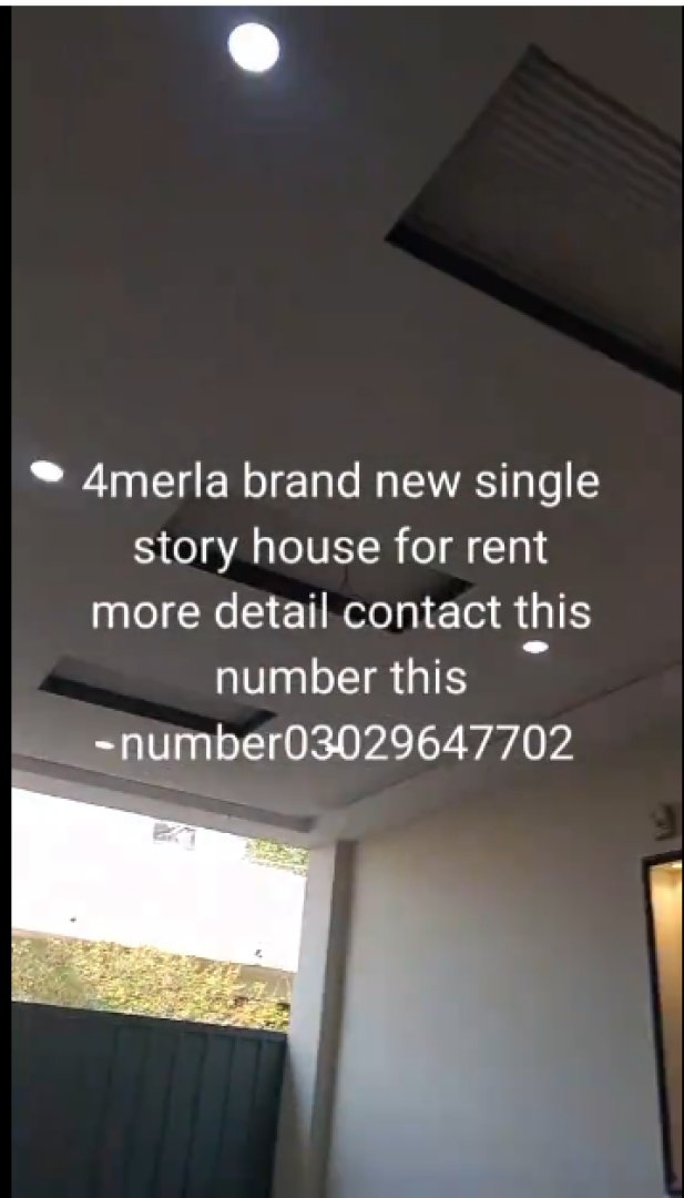 4 Marla Single Story House for Rent