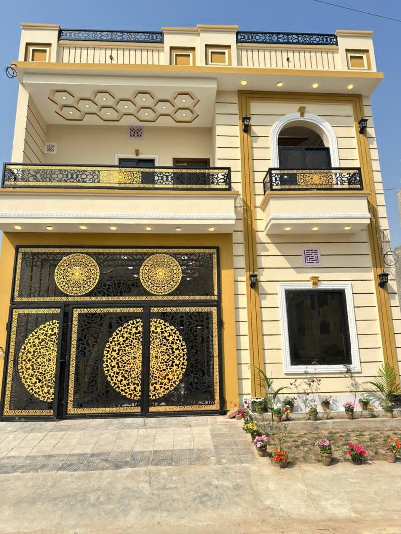 Home land Rafi qamar road new brand Spanish Park facing 5 marly proper double story house for sale